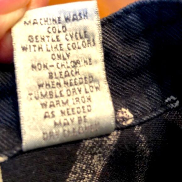 Chico’s button Jacket beautiful black and white patches of ferns leaves flowers - Picture 6 of 13